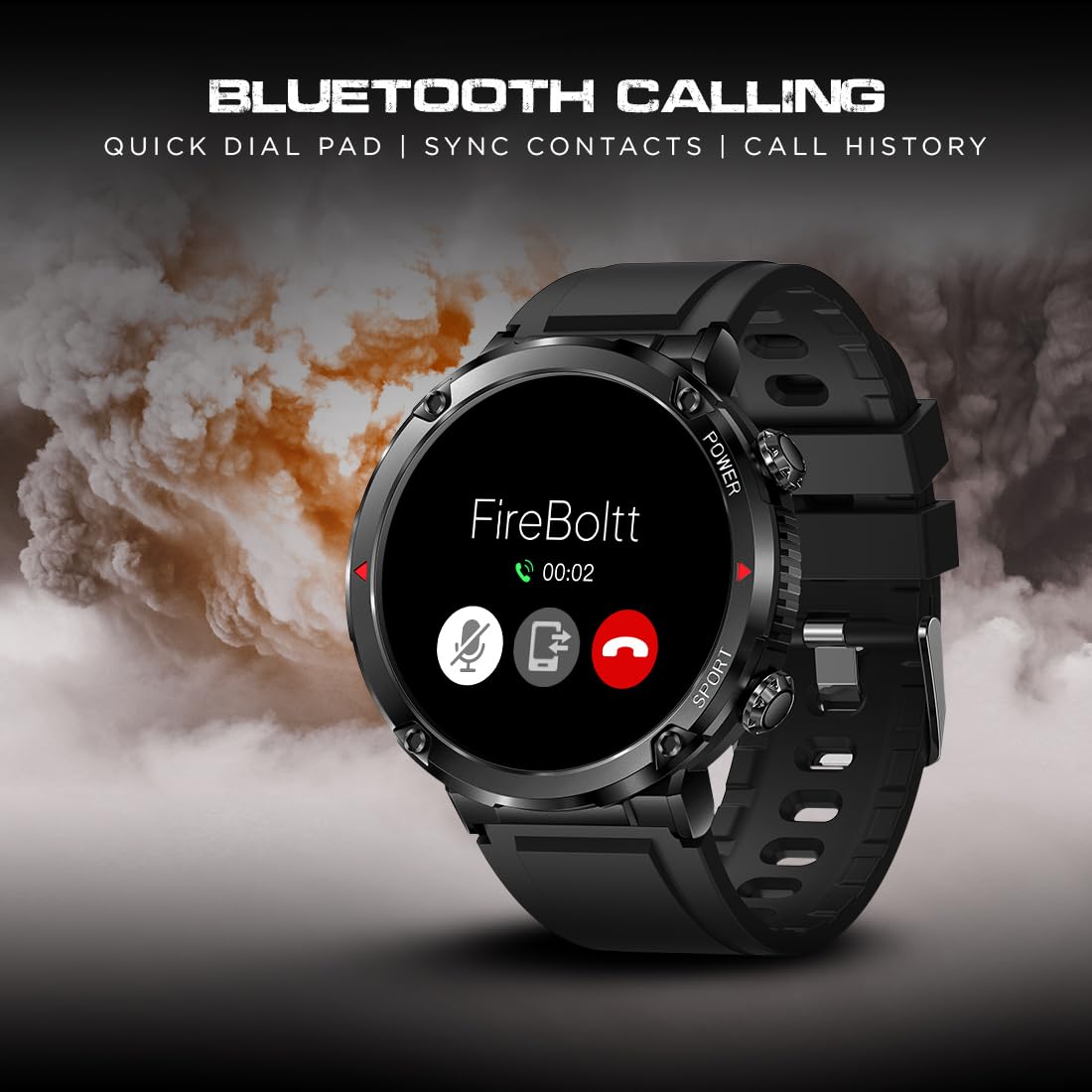 Fire-Boltt Armour, Sporty Rugged Outdoor Smart Watch with a 1.6
