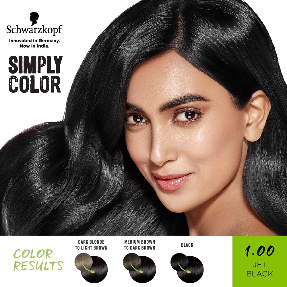 Schwarzkopf Simply Color Permanent Hair Colour 1.00 Jet Black