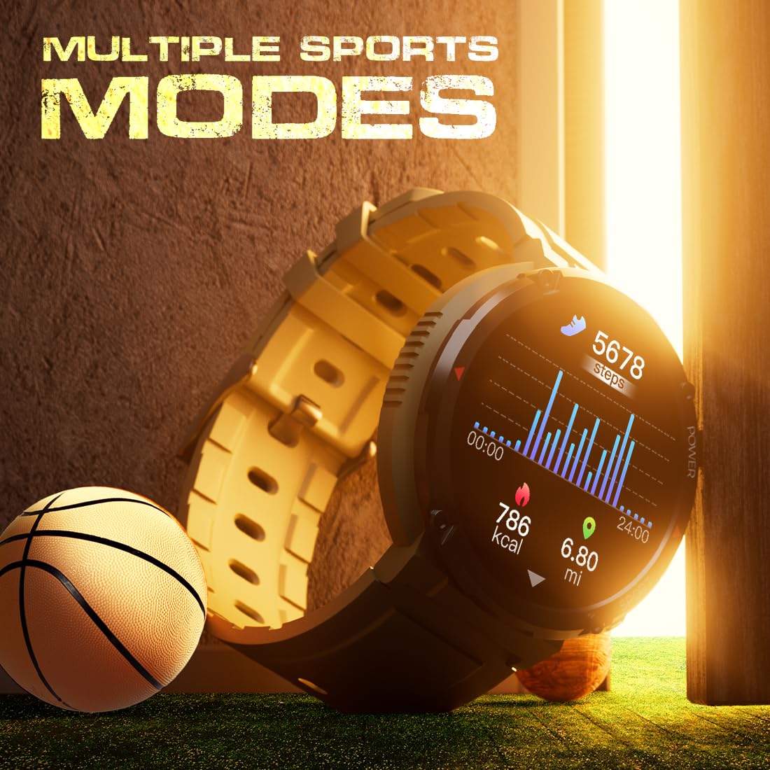 Fire-Boltt Armour, Sporty Rugged Outdoor Smart Watch with a 1.6