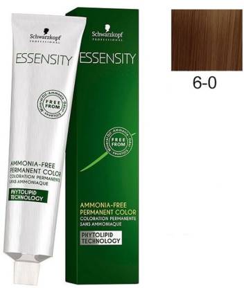 Schwarzkopf Essensity Hair Color (6-0 - Dark Blonde) , 6-0 (Dark Blonde) - 60ml