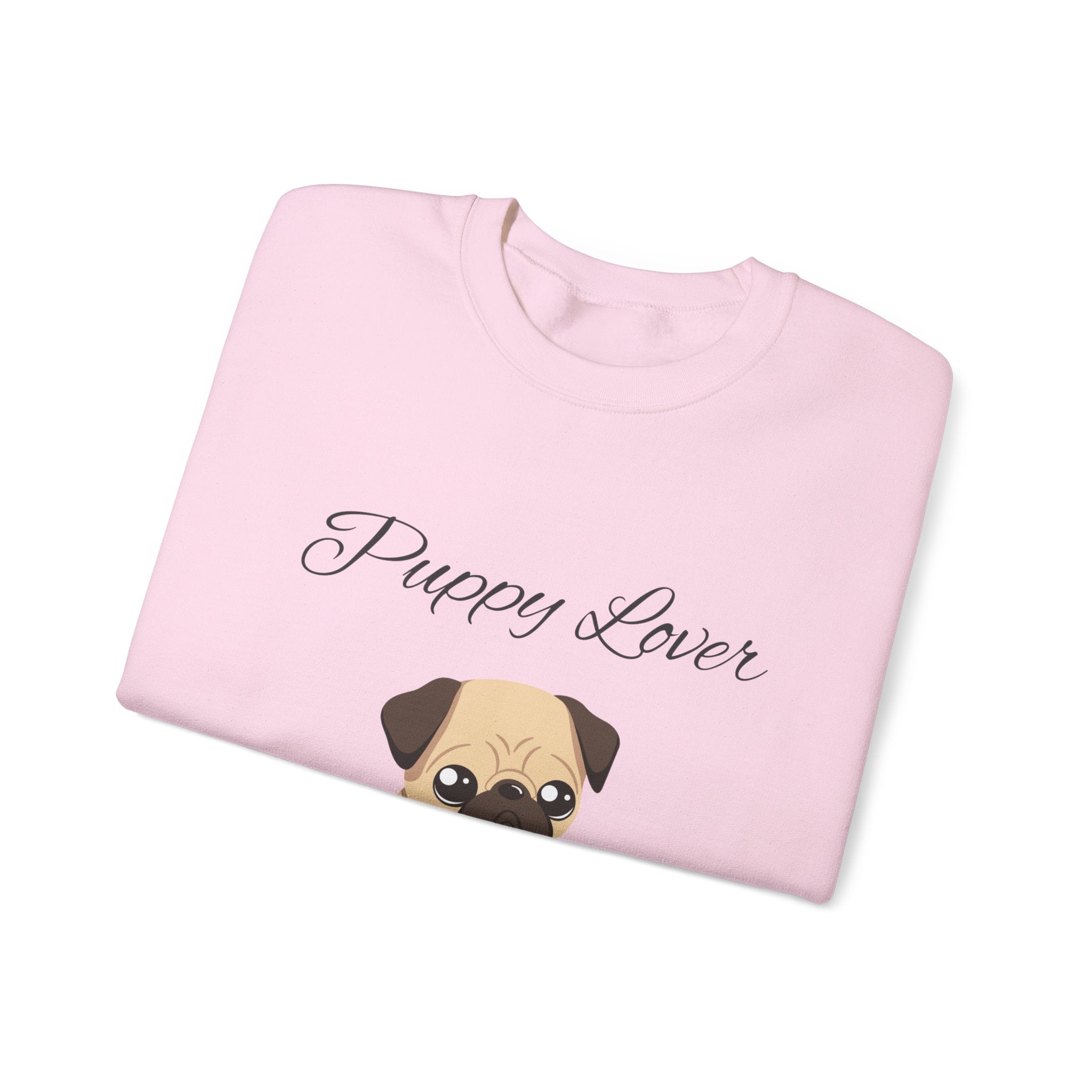 Pug Puppy Lover Sweatshirt Comfy Crewneck for Dog Lovers