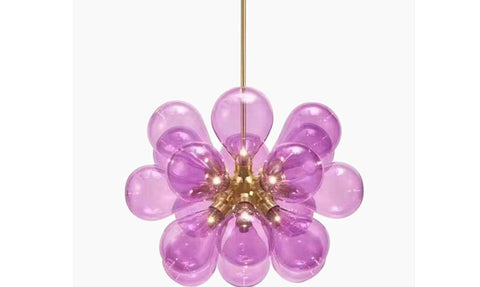 Bubble Glass Ball Chandelier with 18 Lights