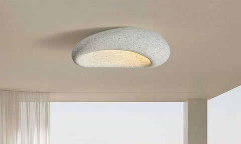 lampe japonaise wabi-sabi en forme de cône