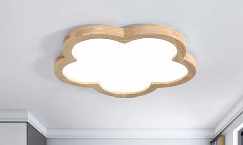 Blumenwolkenholzdecke Licht