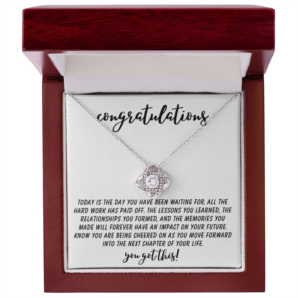 Congratulations | You Got This | Love Knot Necklace