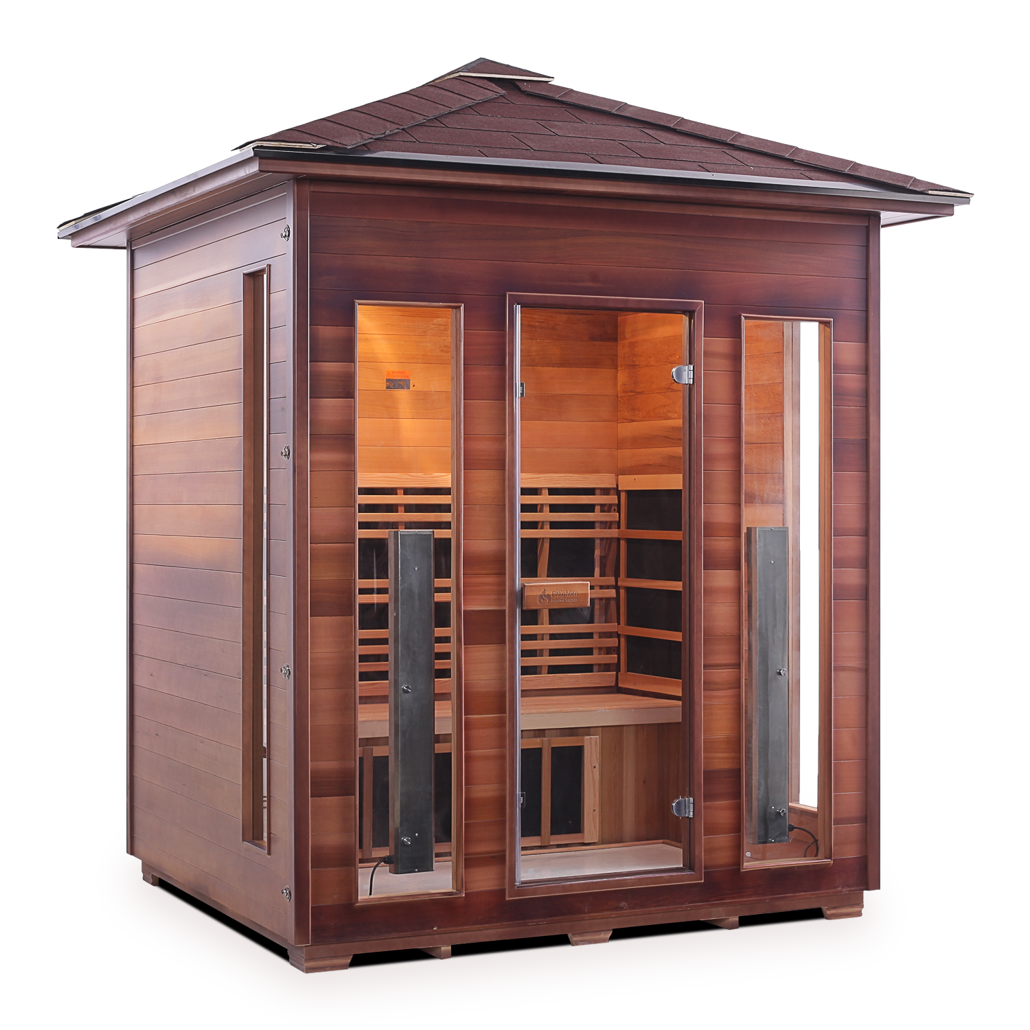 Enlighten SIERRA/RUSTIC 4 Person Full Spectrum Infrared Sauna