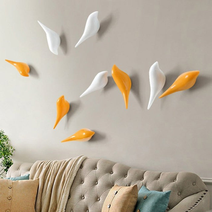 Bird Wall Hooks - Set of 4