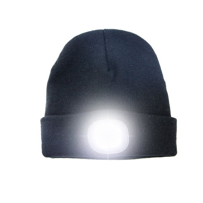 Knitted Hat With Rechargeable LED Light