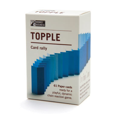 Topple-Card Rally Game