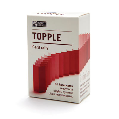 Topple-Card Rally Game