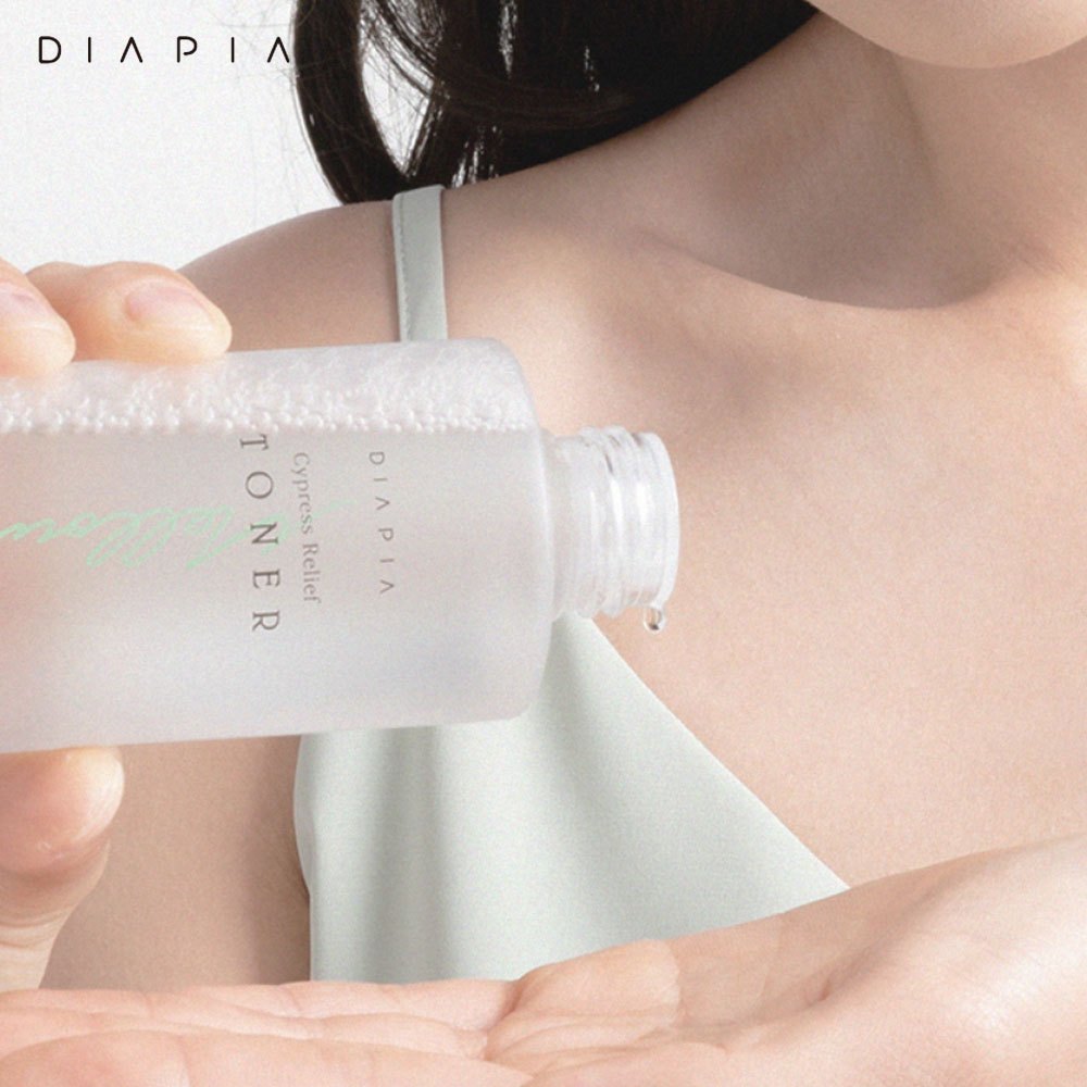 DIAPIA [SET] Cypress Relief Facial Toner 200ml + Serum 50ml Soothing Hypoallergenic Moisturizing Elasticity Balance