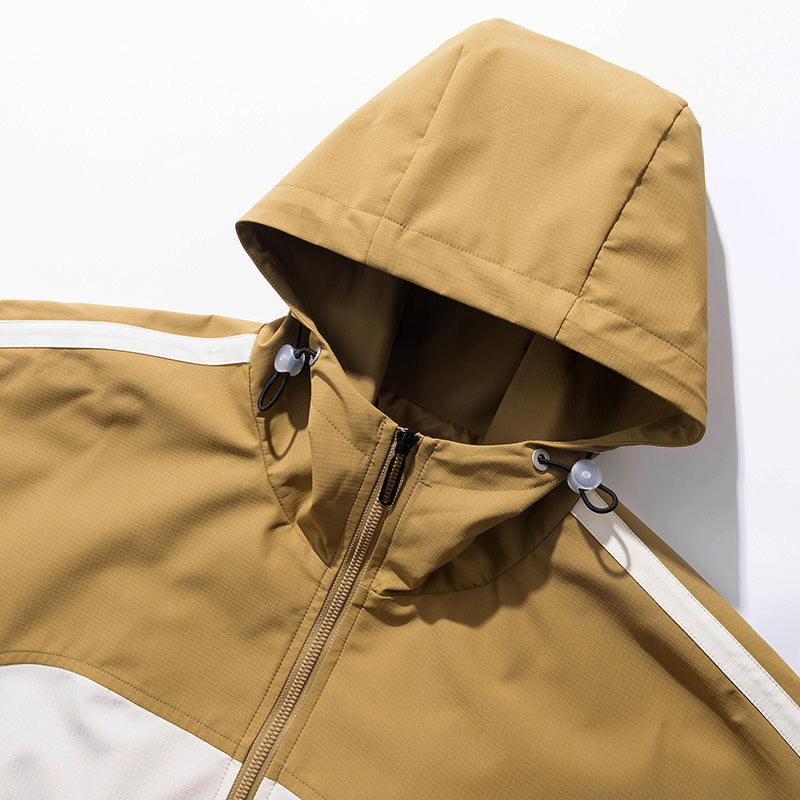 Hood with Drawstring Stoppers