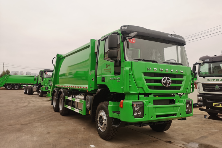 HONGYAN 6*4 22CBM  Compressed garbage truck
