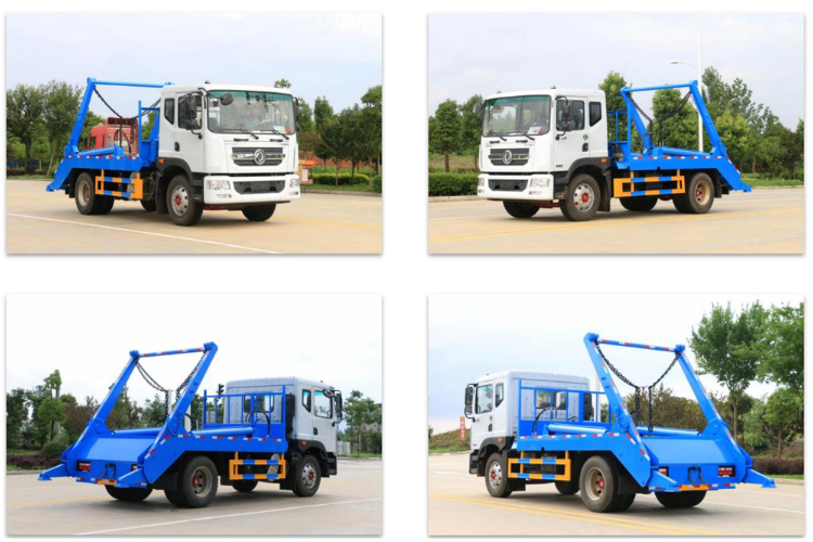 DONGFENG 4 * 2 petit camion à ordures à bras oscillant