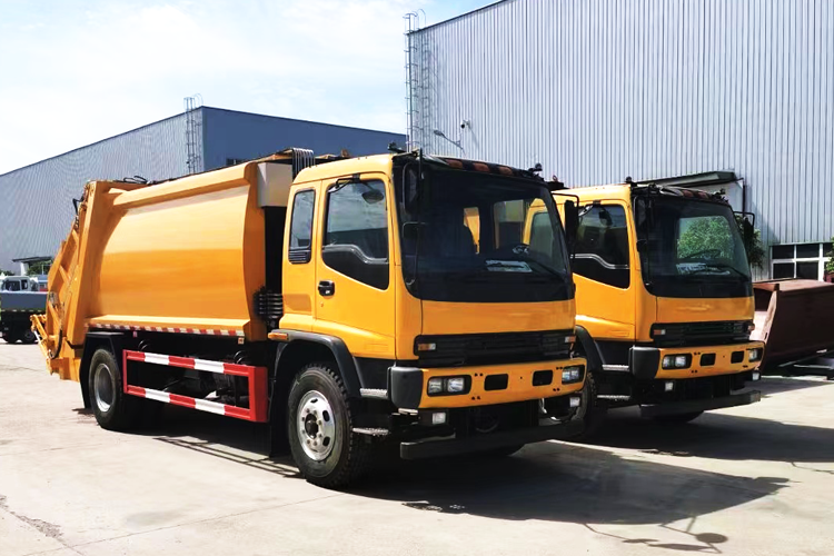 ISUZU 4*2 12CBM Compressed garbage truck