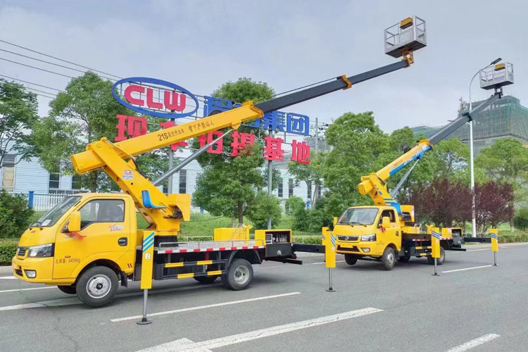 Dongfeng Tuyi 21 meters 4 x2 telescopic boom aerial operation vehicle