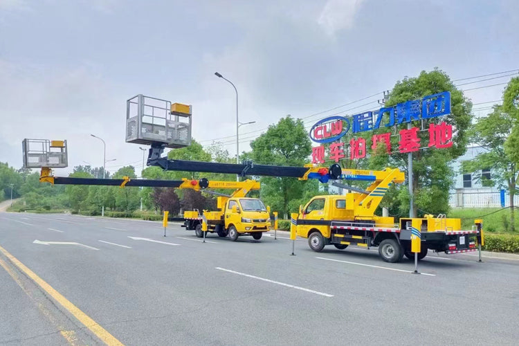 Dongfeng Tuyi 21 meters 4 x2 telescopic boom aerial operation vehicle