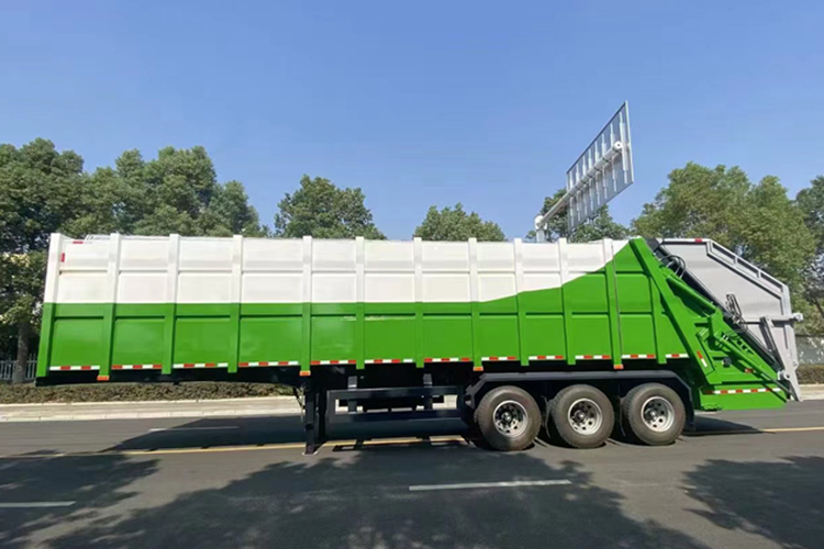 Remorque 45CBM Camion à ordures compressé