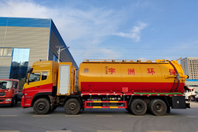 Dongfeng 33000L 8x4 sewage suction truck vacuum truck
