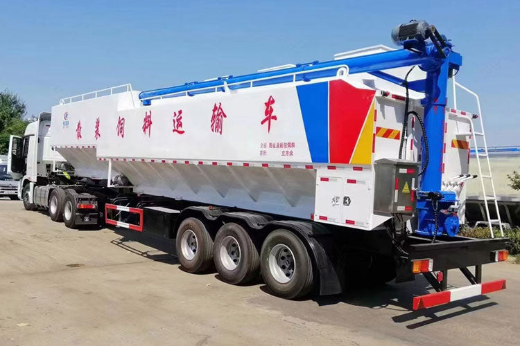 Camion d'alimentation en vrac de remorque 65000L