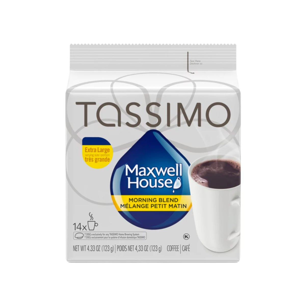 Tassimo Maxwell House Morning Blend Single Serve T-Discs (Pack Of 14)