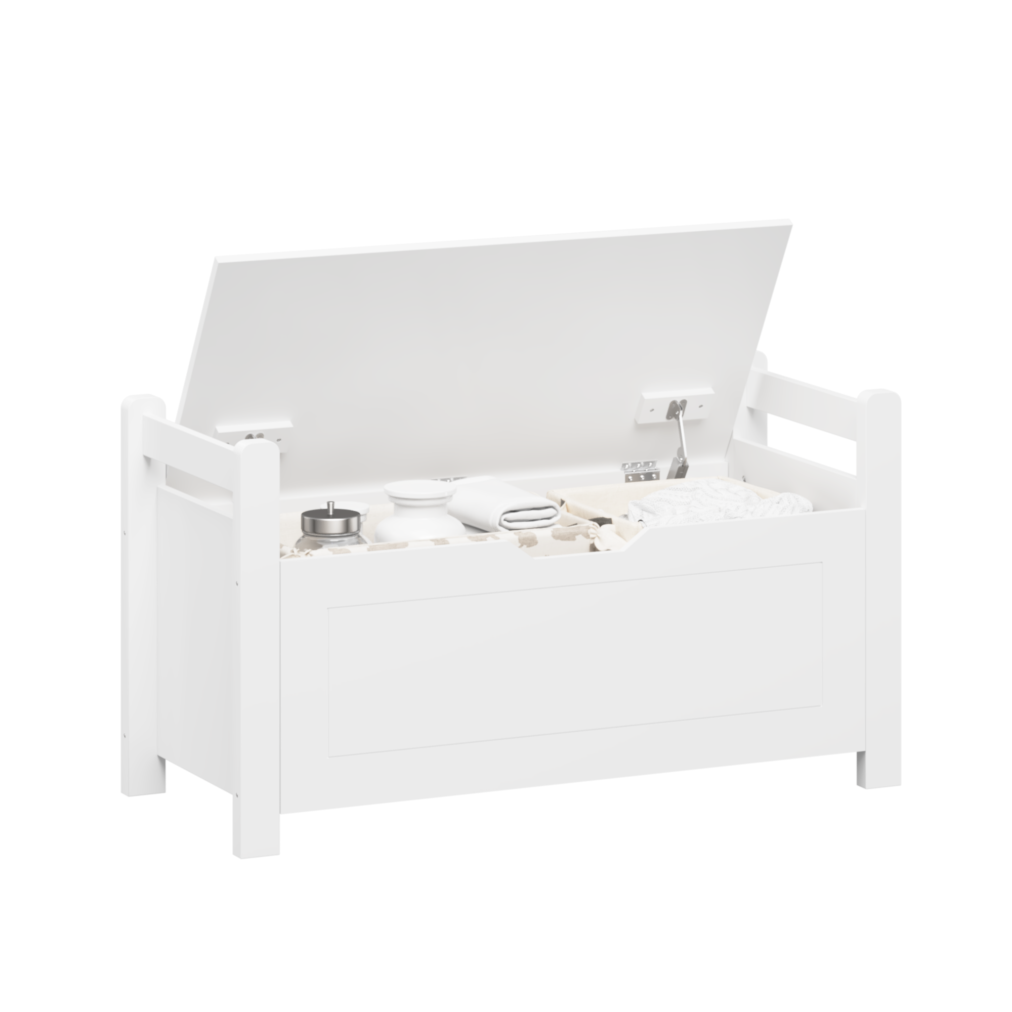 Bellemave Kids Toy Box Chest with Flip-Top Lid/Safety Hinge