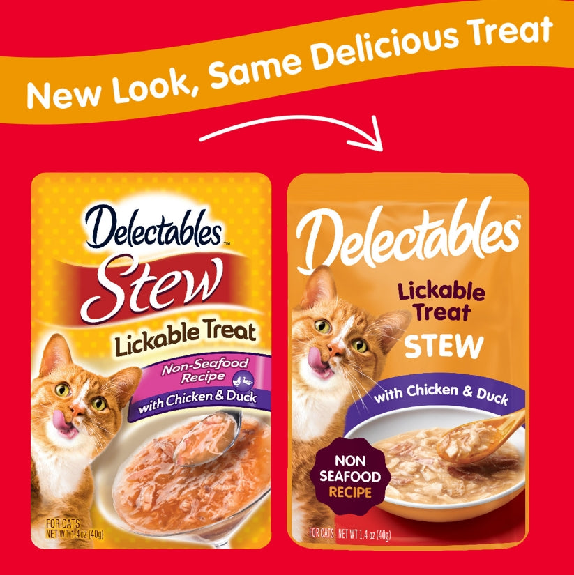 Hartz Delectables Stew Lickable Treat for Cats Chicken and Duck