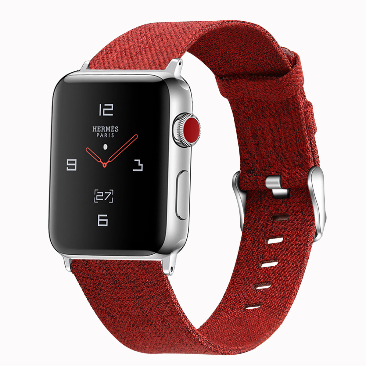 Nylon canvas leather strap for apple watch W24KAW862