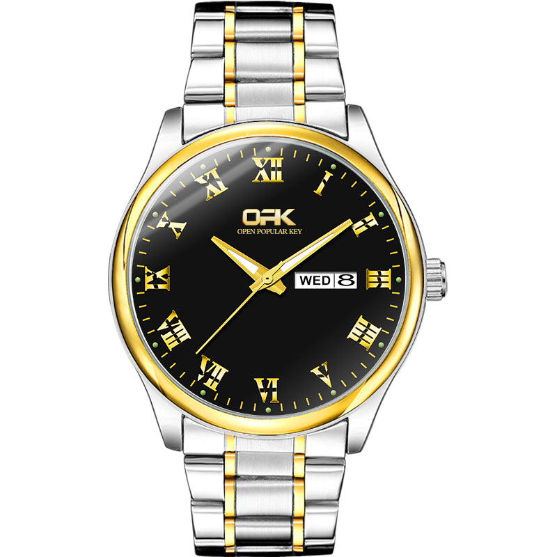 Elegant Timepiece: The Steel Strap Quartz Watch W06OPK88121M