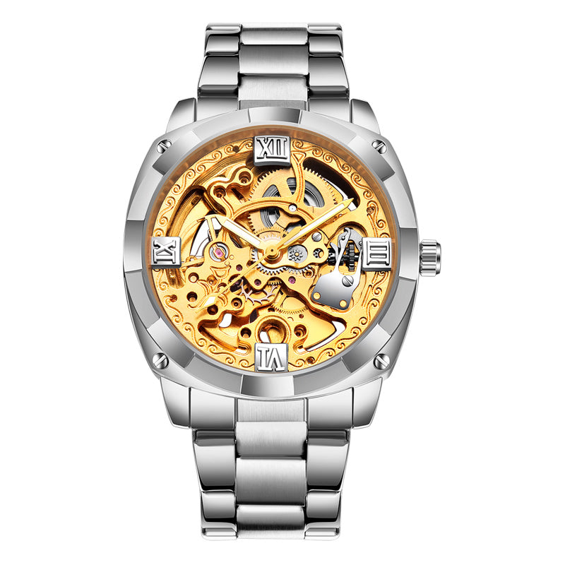 Business hollow out mechanical watch W11S8927