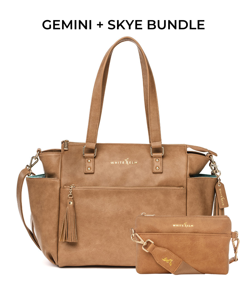 Gemini Convertible Backpack - Almond
