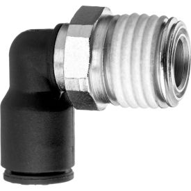 Push to Connect Tube Fitting - Nylon Plastic - 90 Degree Elbow Adapter - 4mm Tube OD x 1/8