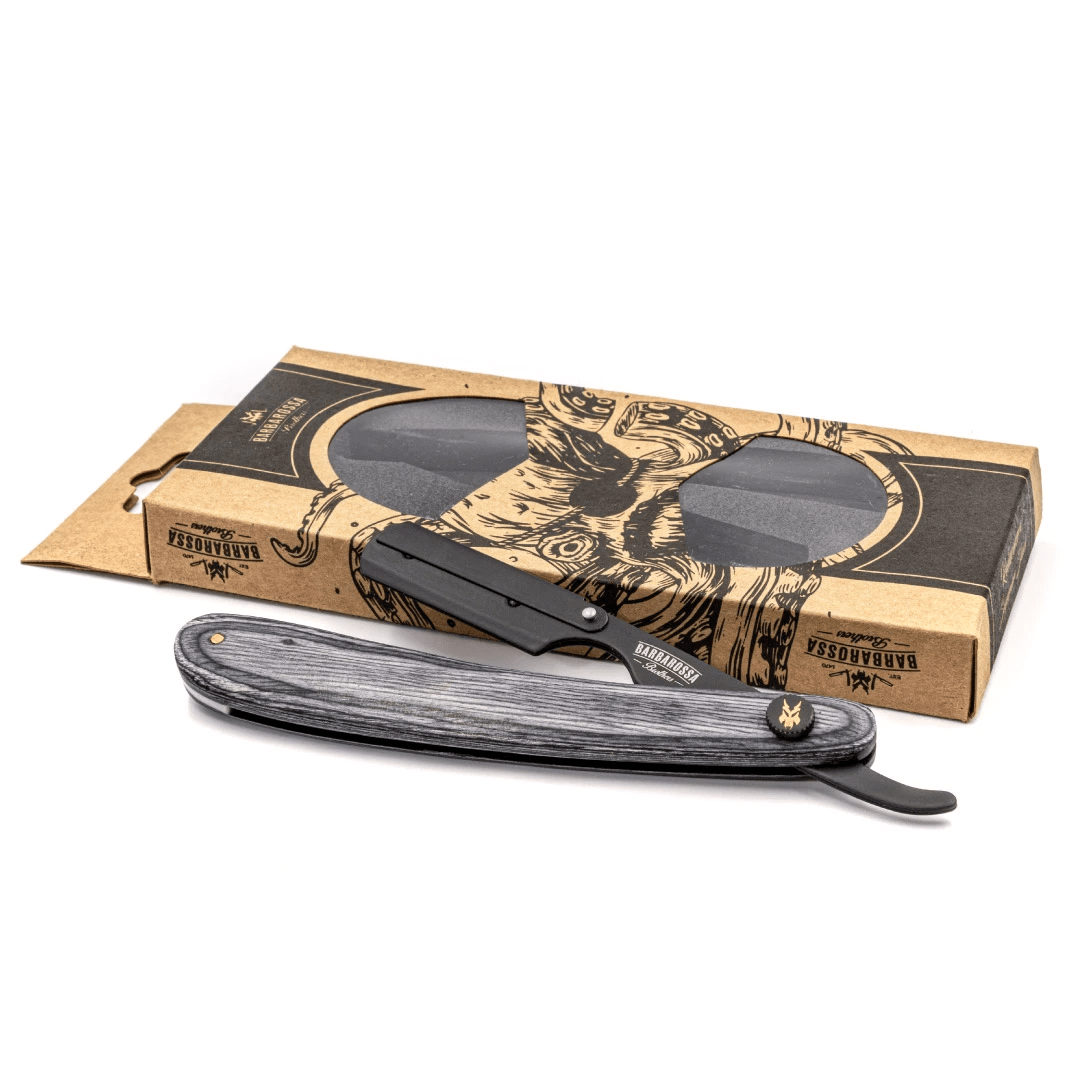 The Buccaneer: Cut Throat Razor - Grey Wood