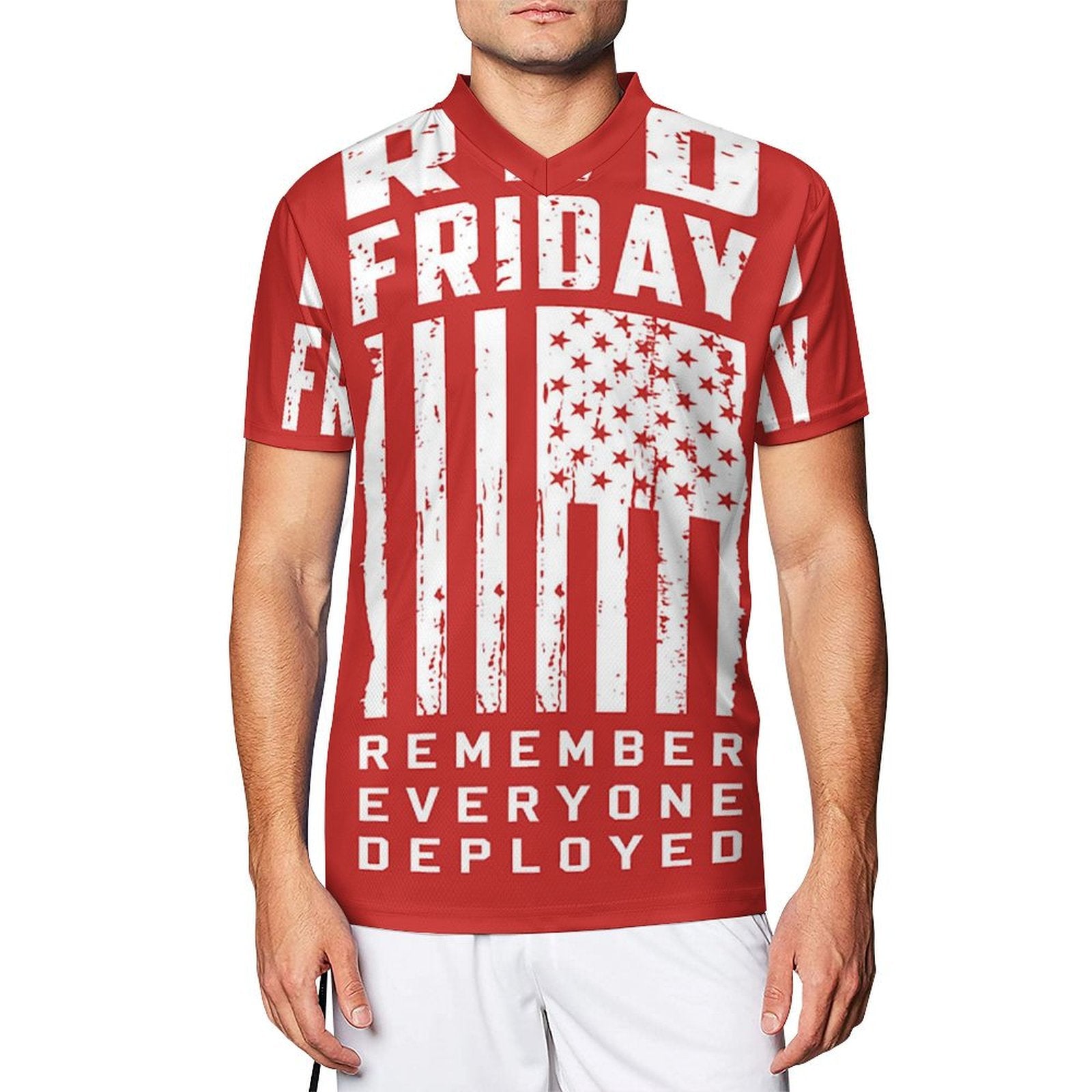 2024 Custom Red Friday Remember Everyone Deployed Football Clothes 2024 White S