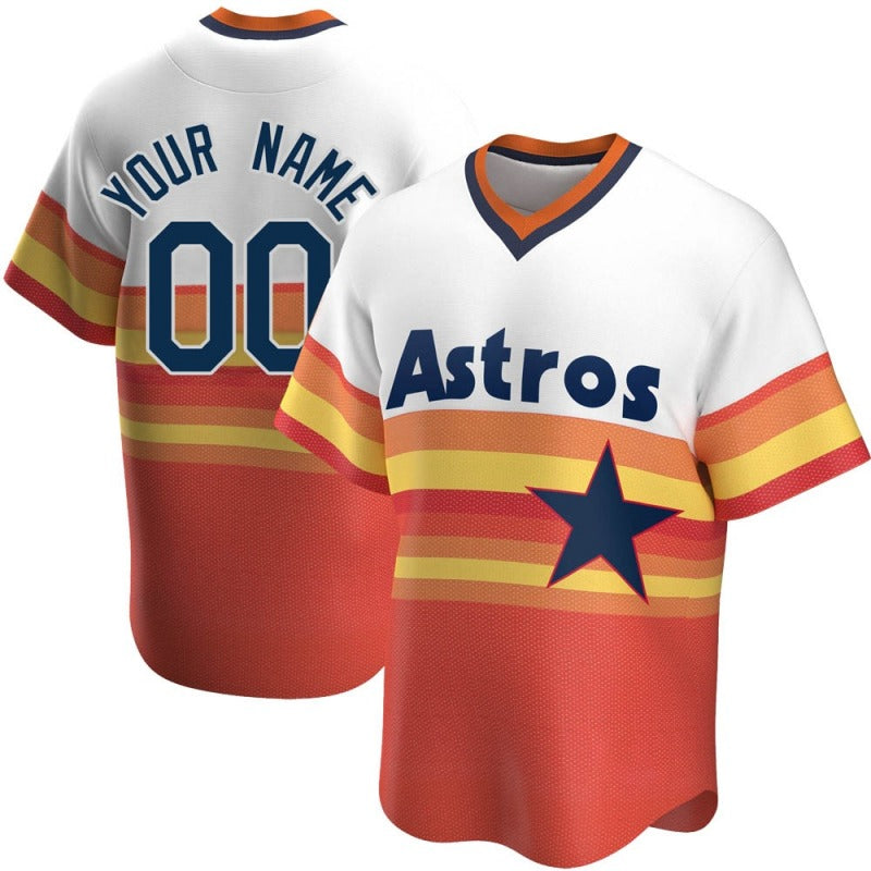 Baseball Jerseys Custom Houston Astros Jersey Cooperstown Stitched Letter And Numbers For Men Women Youth Birthday Gift 1399