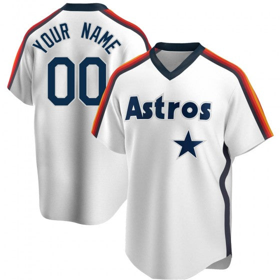 Baseball Jerseys Custom Houston Astros White Jersey Cooperstown Stitched Letter And Numbers For Men Women Youth Birthday Gift 1401