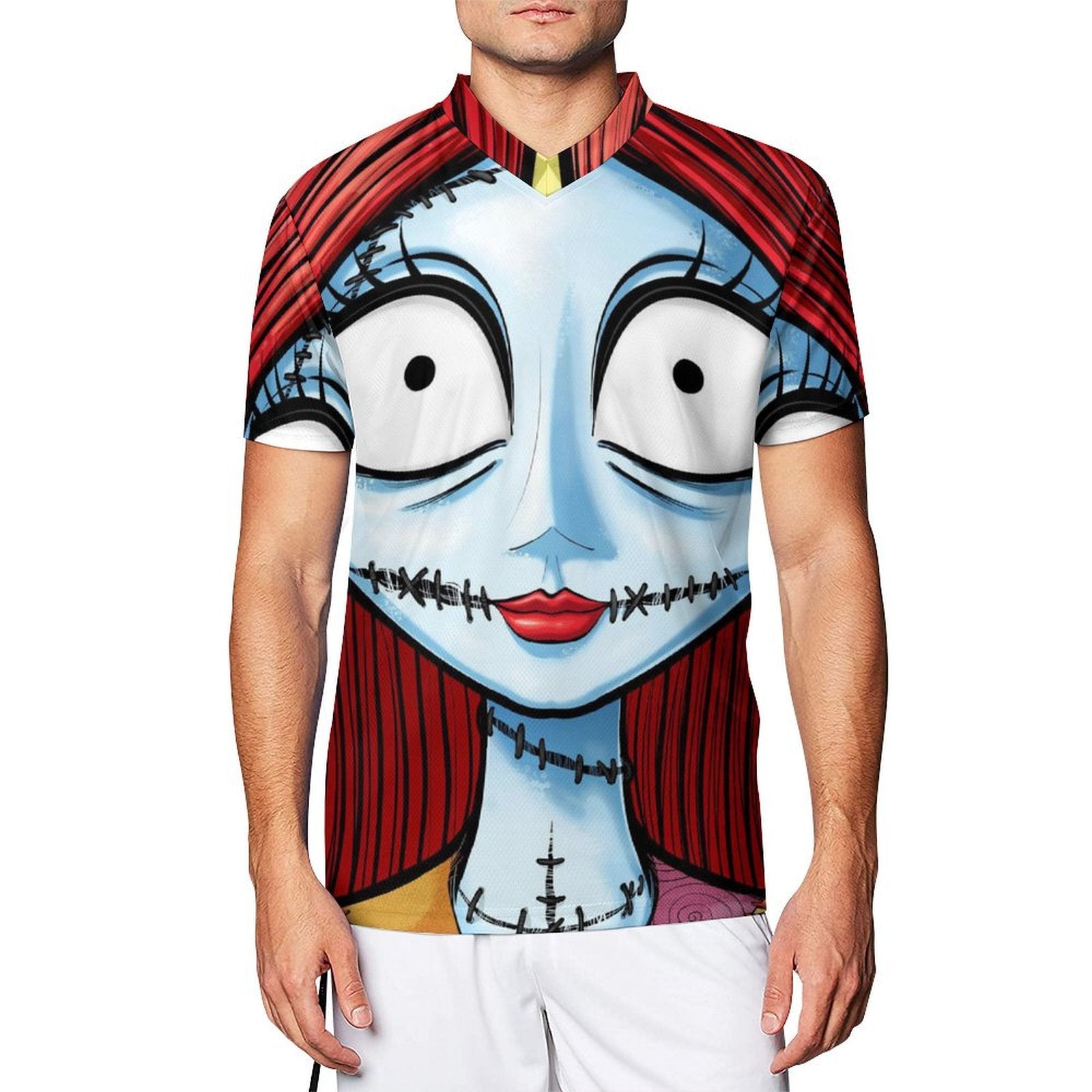 2024 Custom The Nightmare Before Christmas Sally  before Face Football Clothes 2024 White S