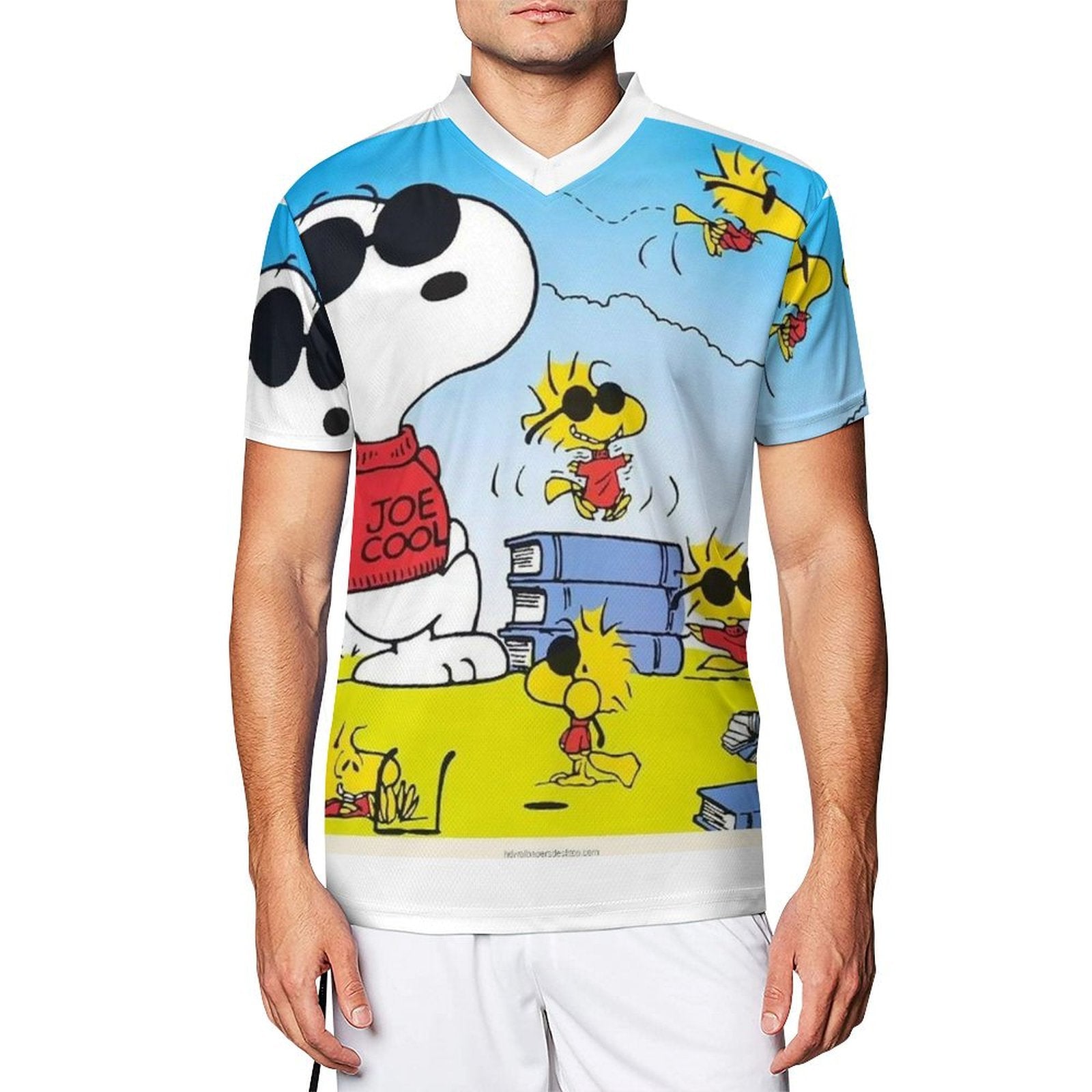 Camiseta de fútbol personalizada Snoopy y Woodstock Christmas (2)