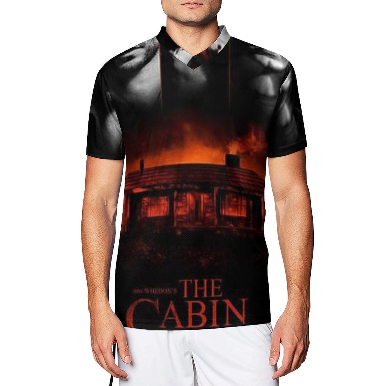 2024 cabaña forestal personalizada película de terror camisa de fútbol de cine de terror
