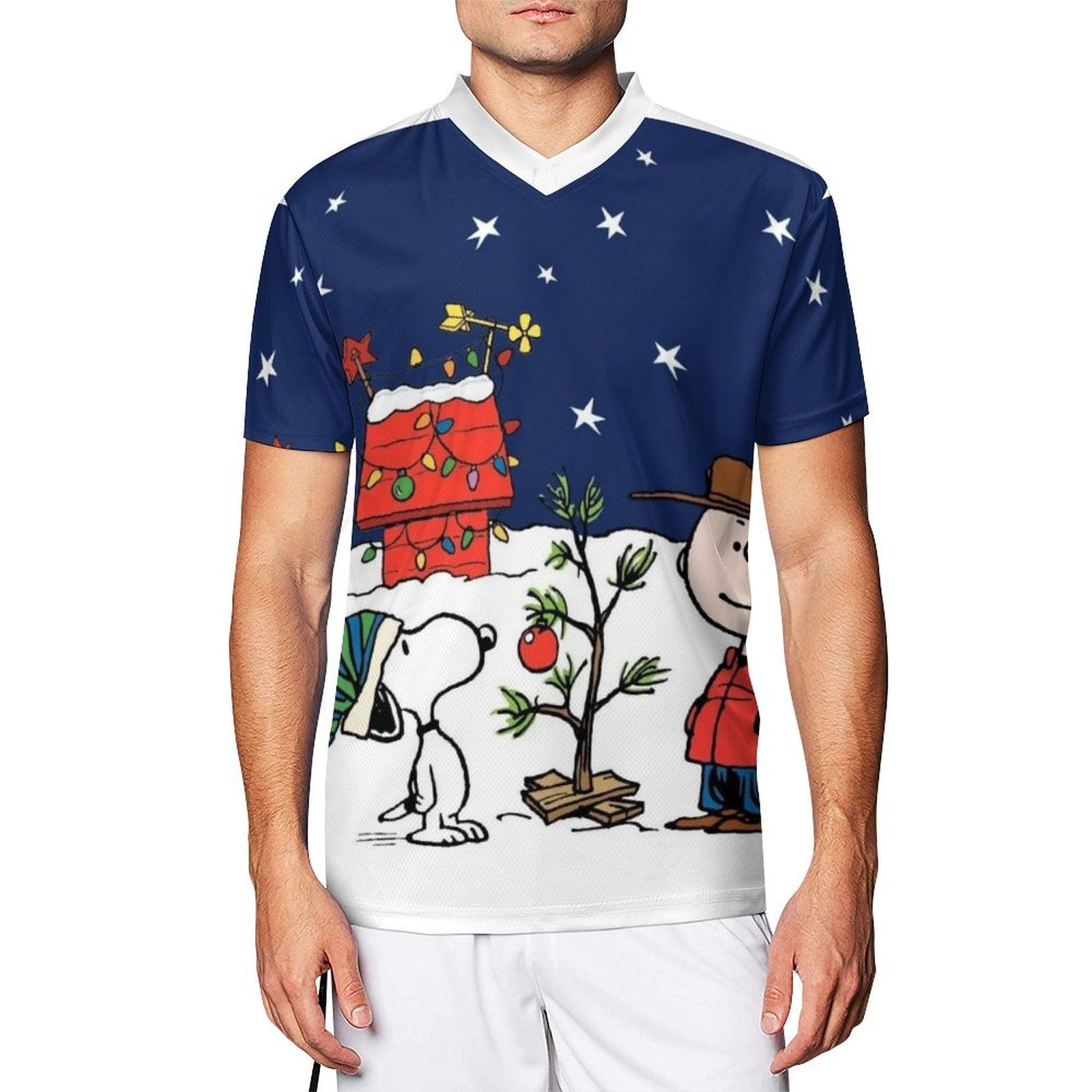 Fondos de pantalla navideños personalizados camiseta de fútbol Snoopy