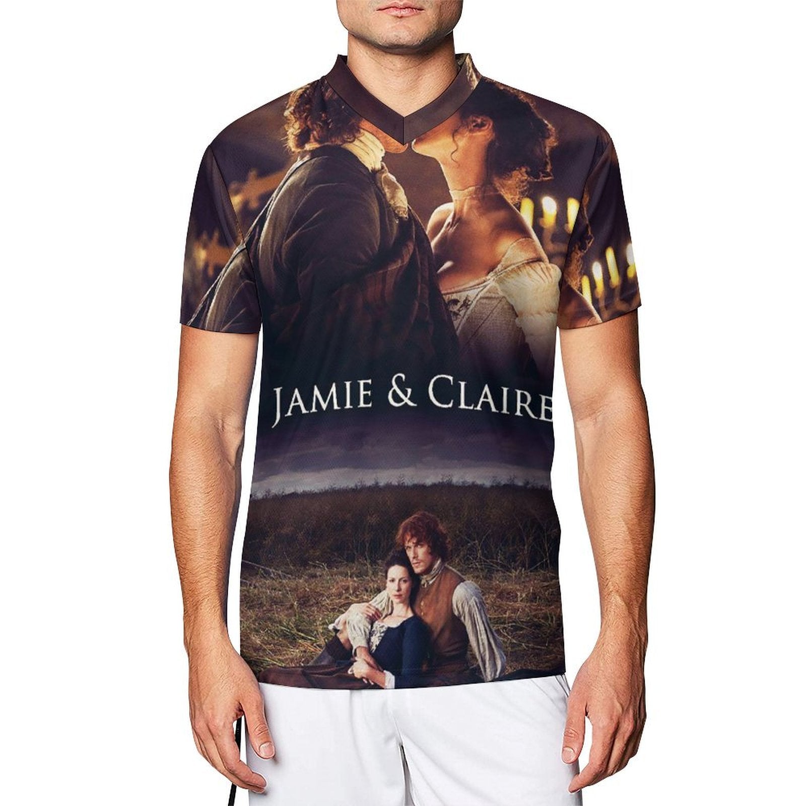 Camiseta de fútbol personalizada de oland Jamie y Claire