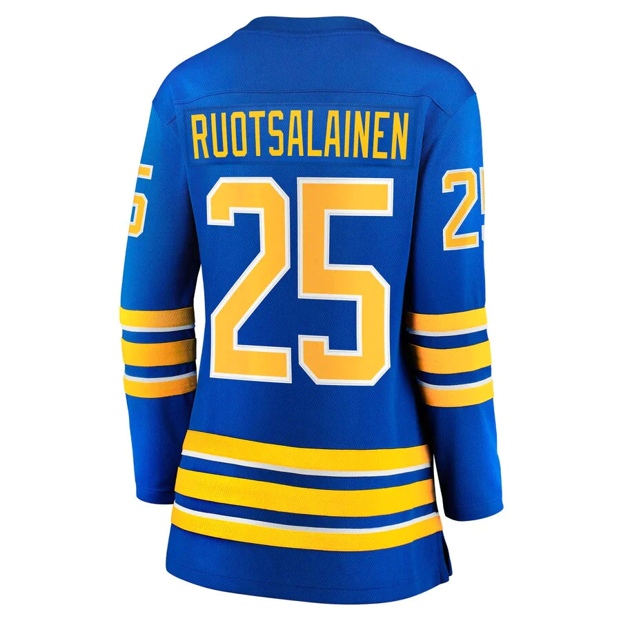 B.Sabres #25 Arttu Ruotsalainen Fanatics Branded Home Breakaway Player Jersey Royal Stitched American Hockey Jerseys 1262
