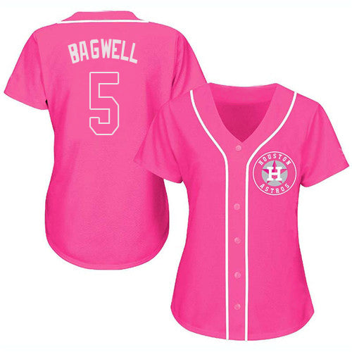 Baseball Jersey Houston Astros Jeff Bagwell Pink Fashion Stitched Jerseys 1336