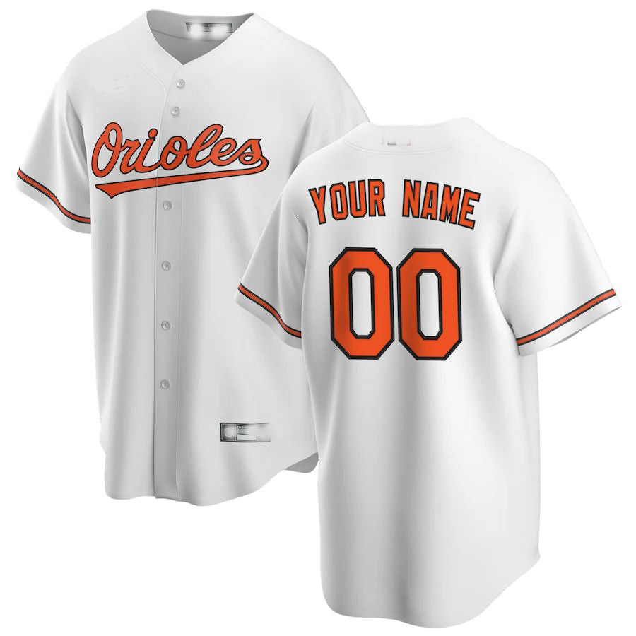 Baseball Jerseys Custom Baltimore Orioles White Home Replica Custom Jersey 1380