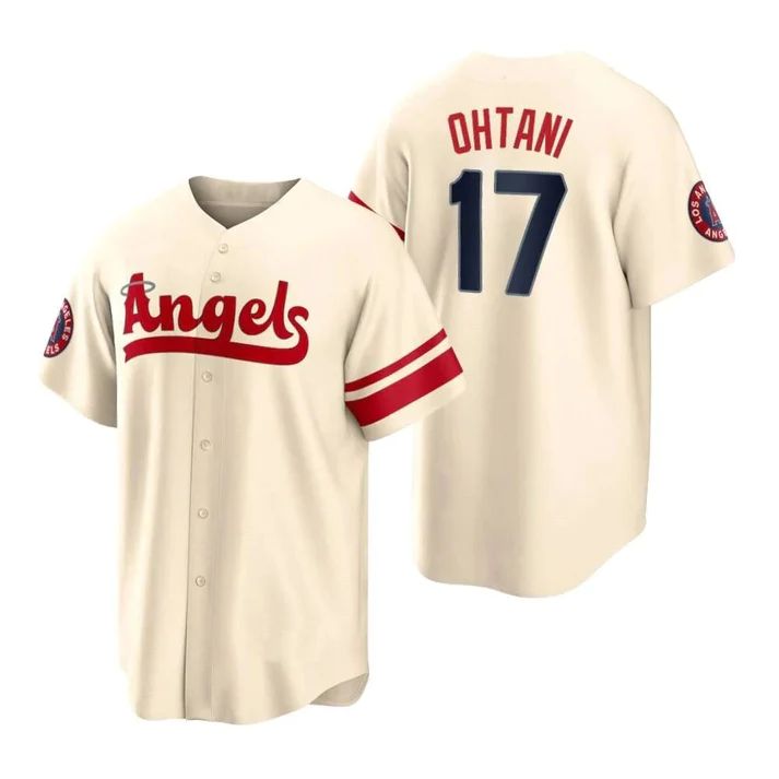 Baseball Jerseys Los Angeles Angels #17 Shohei Ohtani Cream Stitched 2022 City Connect Jersey Men Youth Women 1500