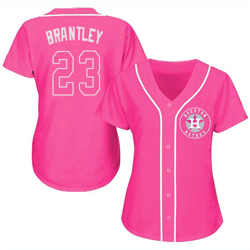 Baseball Jersey Houston Astros Michael Brantley Pink Fashion Stitched Jerseys 1347