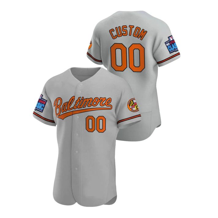 Baseball Jerseys Custom Baltimore Orioles 2022 Little League Classic Gray Stitched Jersey 1369