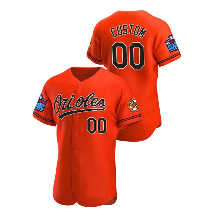 Baseball Jerseys Custom Baltimore Orioles 2022 Little League Classic Orange Stitched Jersey 1370