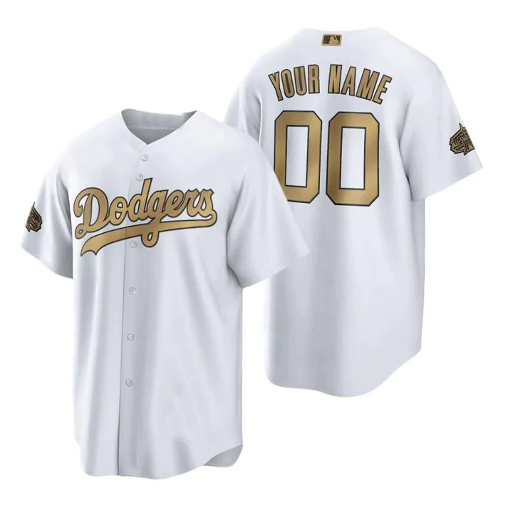 Baseball Jerseys Custom Los Angeles Dodgers White 2022 All Star Game Stitched Jerseys 1441