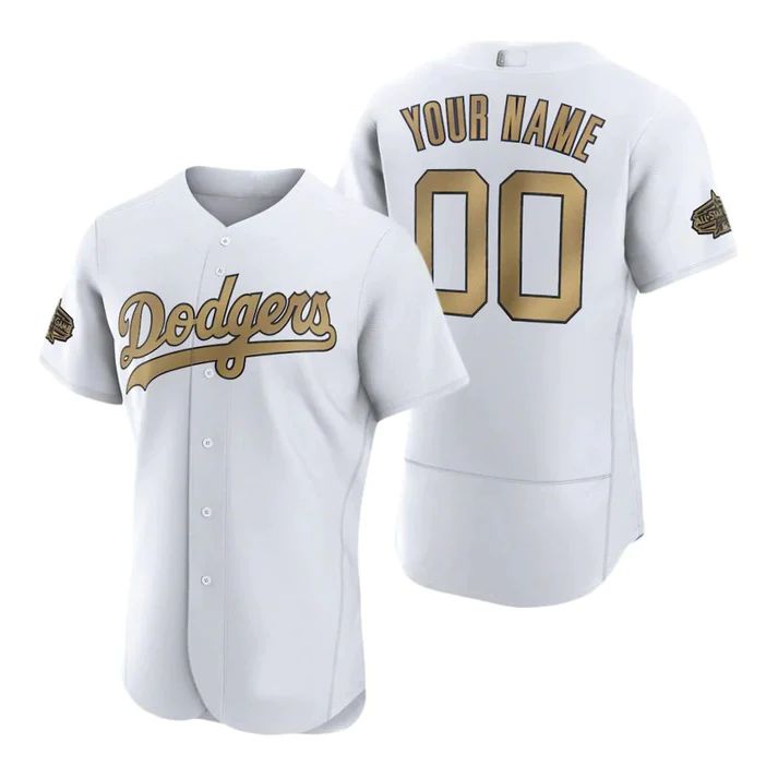 Baseball Jerseys Custom Los Angeles Dodgers White 2022 All Star Game Stitched Jerseys Elite 1442